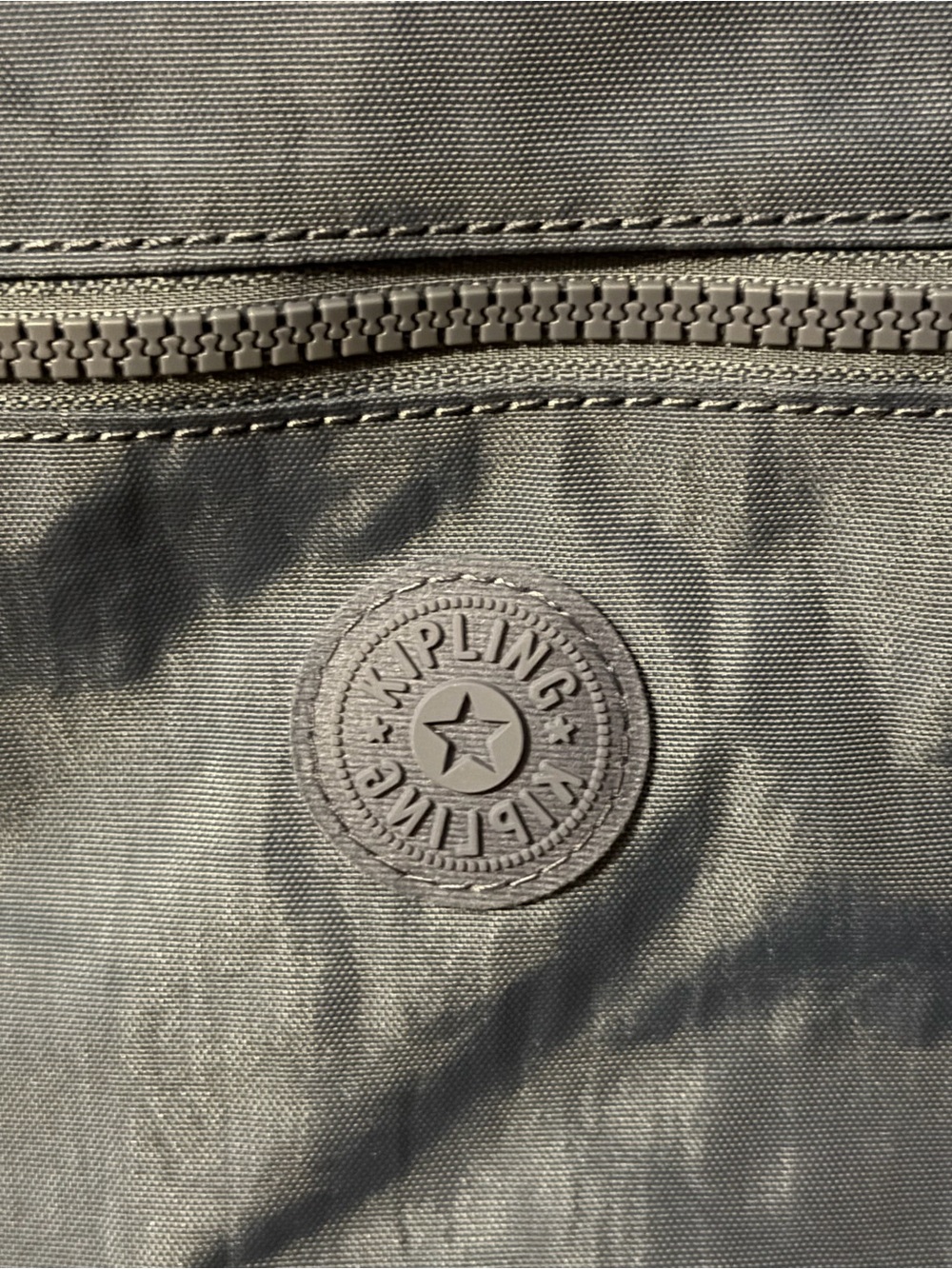 Kipling Keefe True Blue Tonal Compact Crossbody Bag with Monkey Charm - Picture 5 of 9